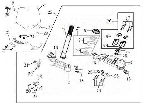 02 STEERING STEM ASSEMBLY