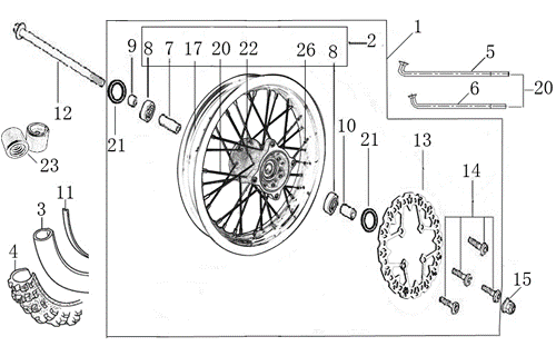 06 FRONT WHEEL ASSEMBLY