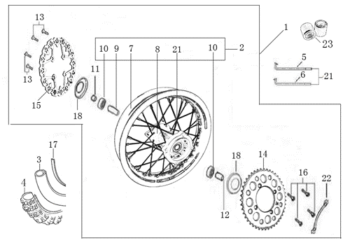 11 REAR WHEEL ASSEMBLY