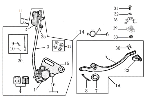 12 REAR BRAKE ASSEMBLY