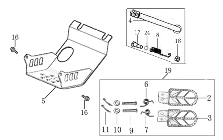 09 FOOT PEG ASSEMBLY