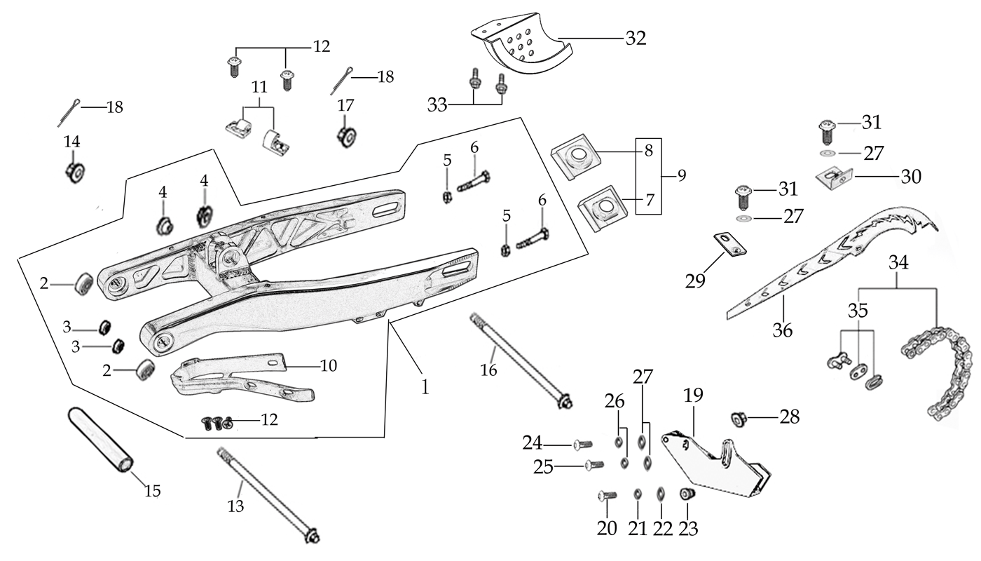 10 SWING ARM ASSEMBLY