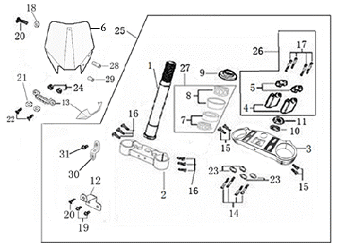 02 STEERING STEM ASSEMBLY