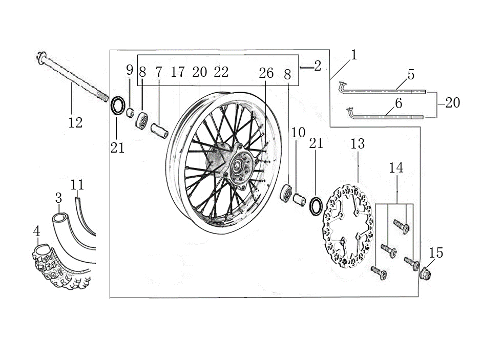 06 FRONT WHEEL ASSEMBLY