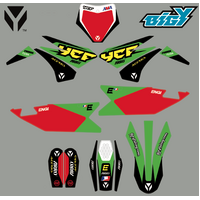 GRAPHICS KIT RACING 2022 GREEN / RED FOR BIGY