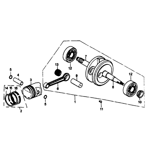 40 Crankshaft Piston