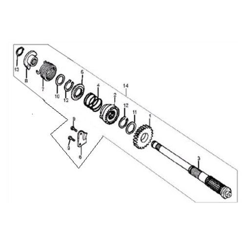 40 Kick Starter Spindle