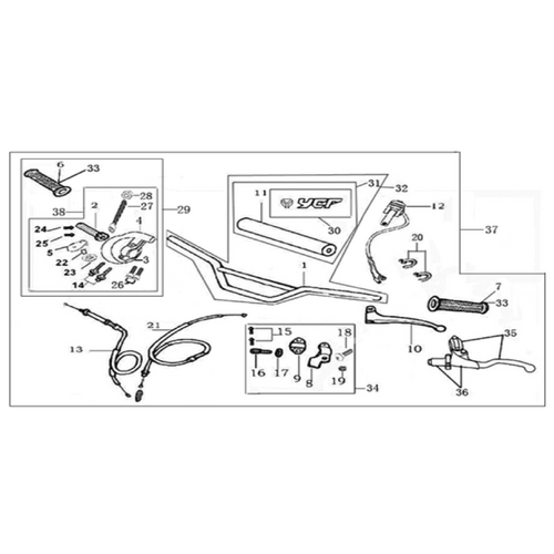 01 Handle bar assembly