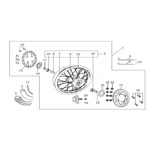 11 Rear Wheel Assy