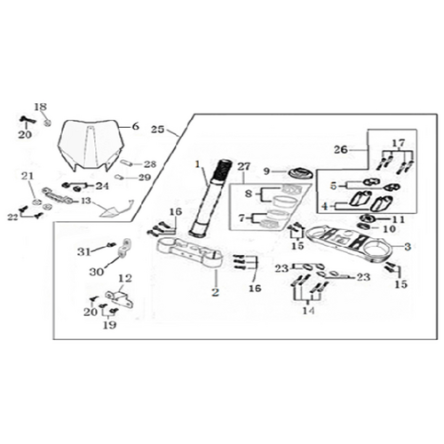 02 Steering stem assembly