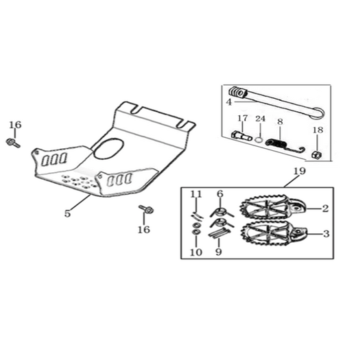 09 Foot Peg assy