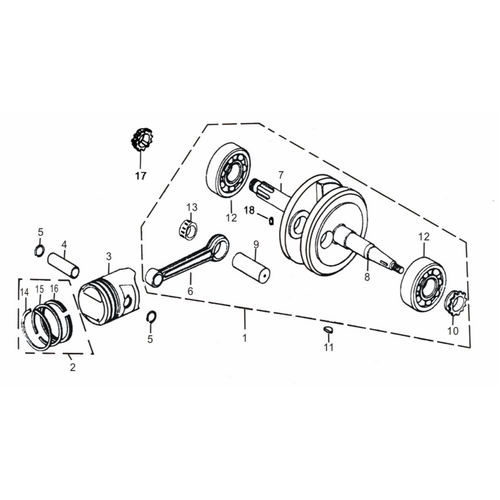 41 Crankshaft & Piston