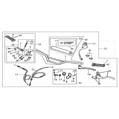 01 Handle bar assembly