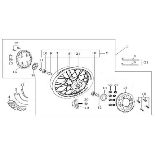 11 Rear Wheel Assy