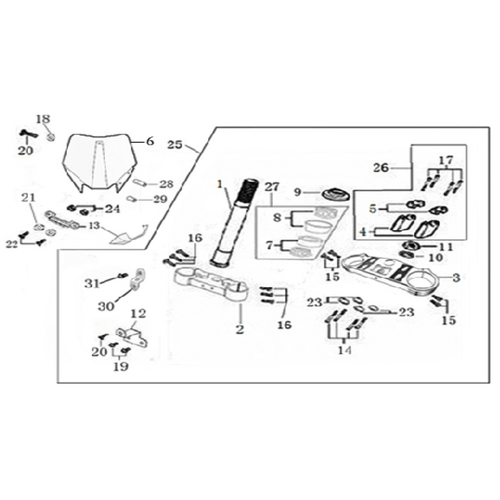 02 Steering stem assembly