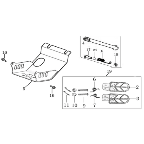 09 Foot Peg assy