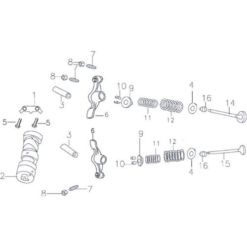 32 Camshaft Assy 