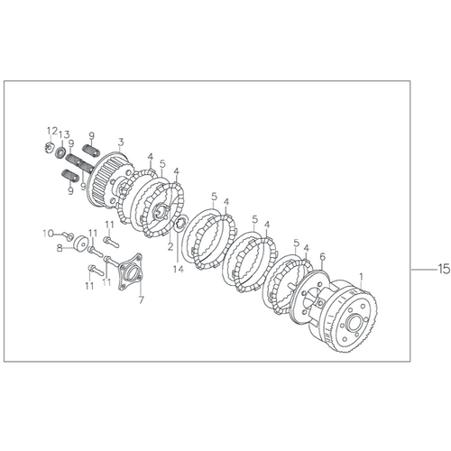 38 Clutch Component Part