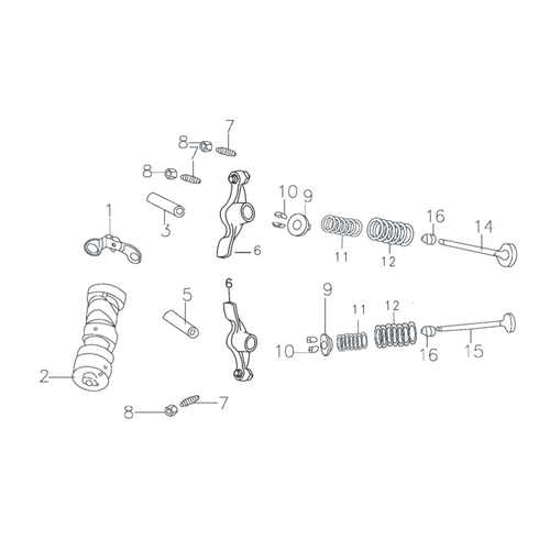 32 Camshaft Assy 