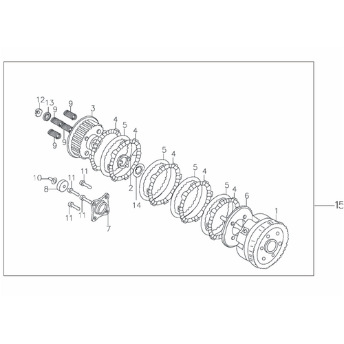 38 Clutch Component Part