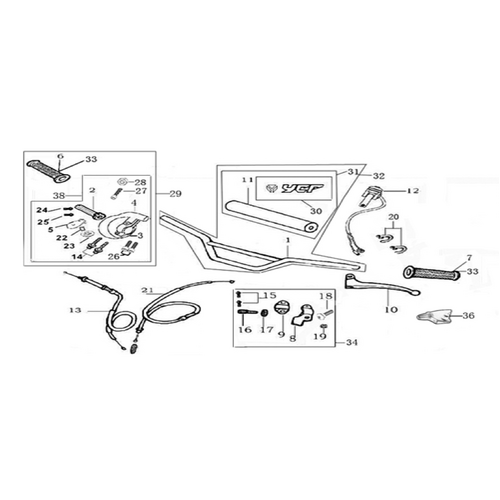 01 Handle Bar Assembly