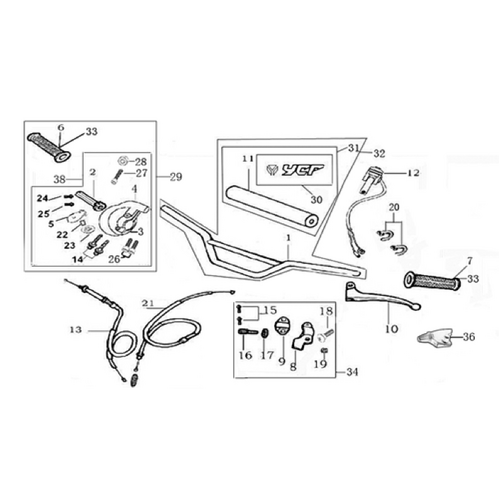 01 Handle Bar Assembly