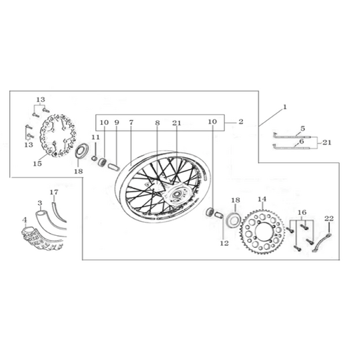 11 Rear Wheel Assy