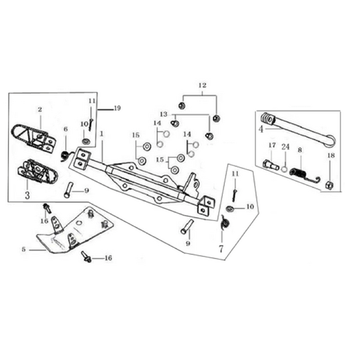 09 Foot Peg Assy