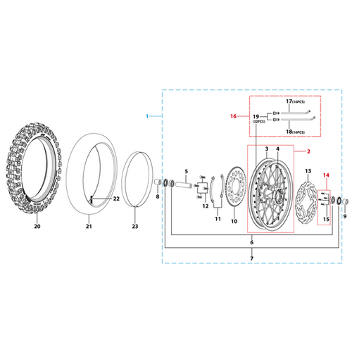 11 Rear Wheel Assy