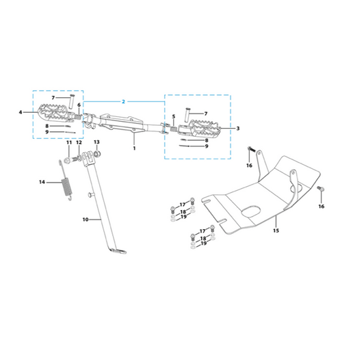 09 Foot Peg Assy