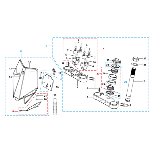 02 Steering Stem Assembly