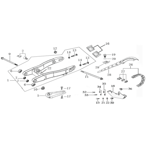 10 Swing Arm Assy