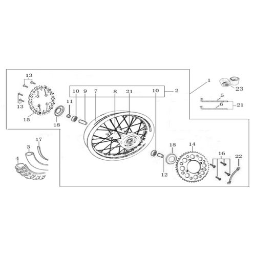 11 Rear Wheel Assy