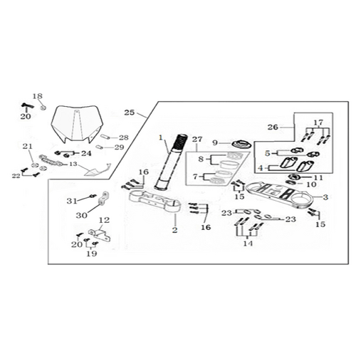 02 Steering Stem Assembly