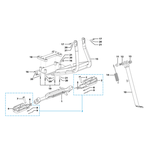 08 Foot Peg Assy