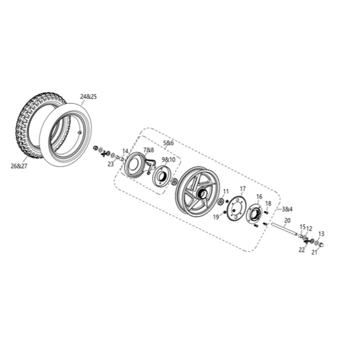 05 Rear Wheel Assy