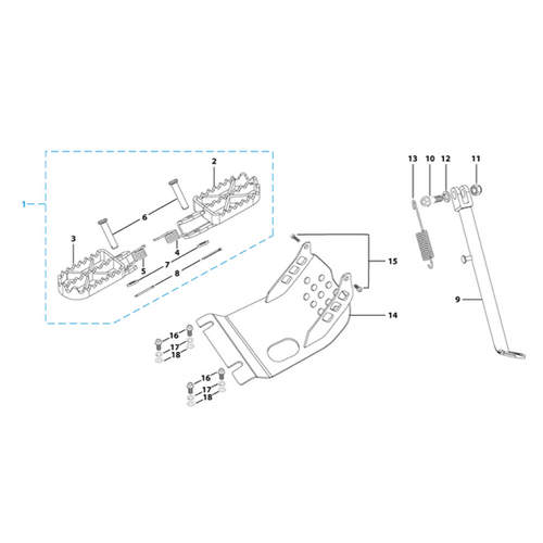 09 Foot Peg Assy