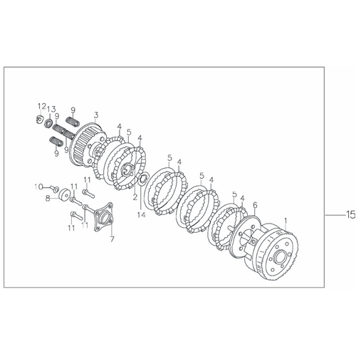 38 Clutch Component Part