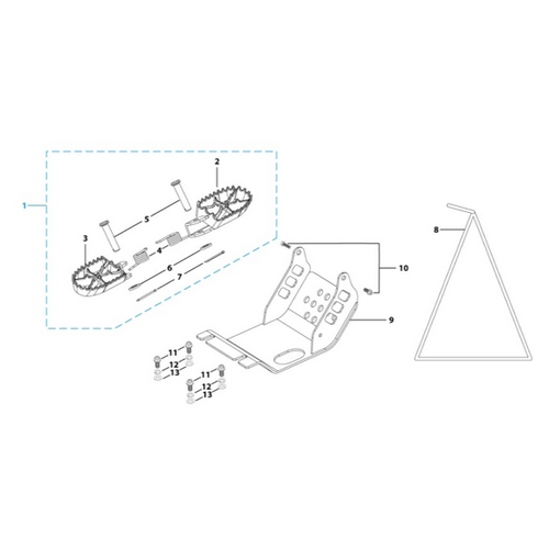 09 Foot Peg Assy