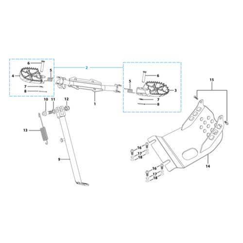 09 Foot Peg Assy