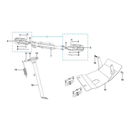 09 Foot Peg Assy