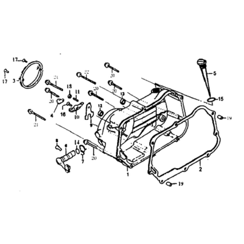 34 Right Crankcase Cover