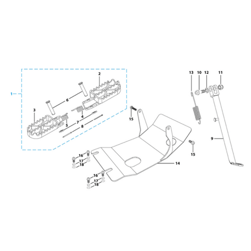 09 Foot Peg Assy