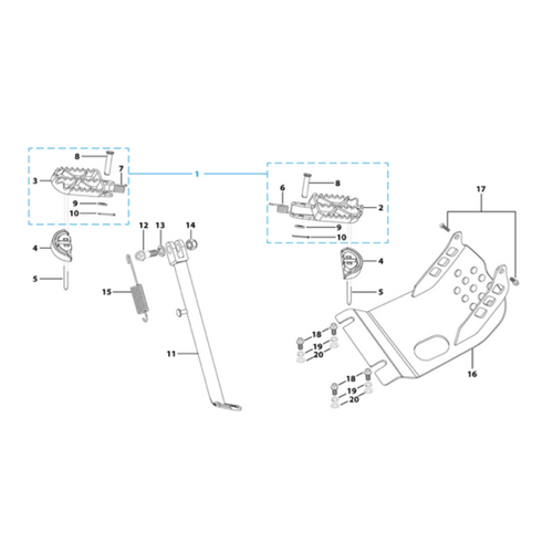 09 Foot Peg Assy