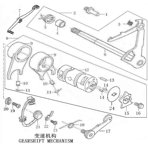 42 Gearshift Mechanism