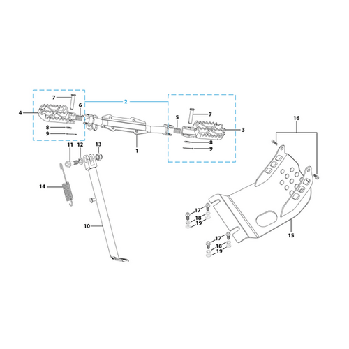 09 Foot Peg Assy