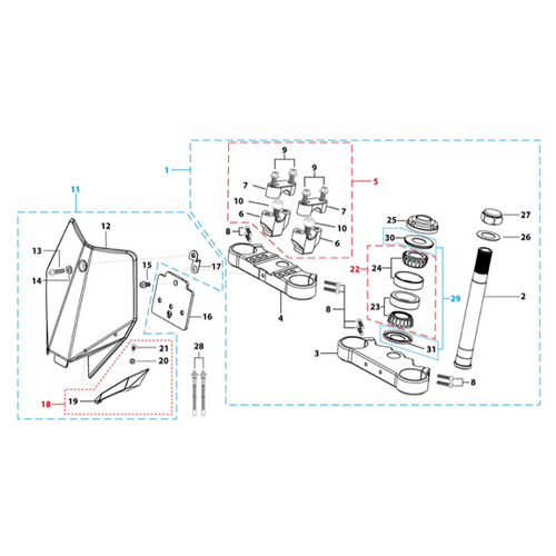 02 Steering Stem Assembly