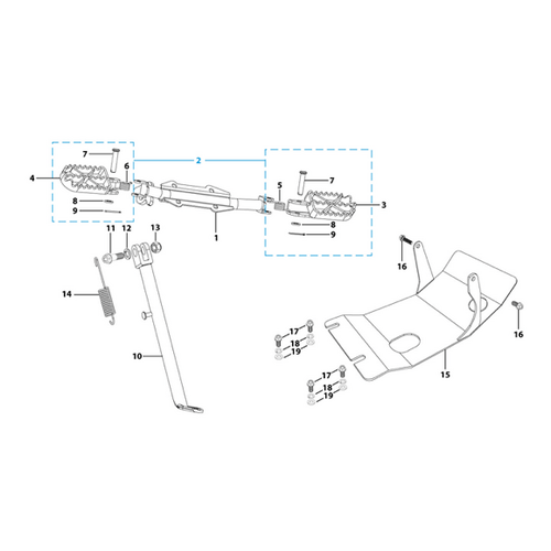 09 Foot Peg Assy