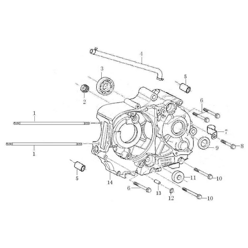 37 Left Crankcase 