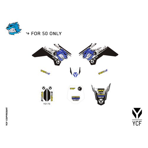 YCF 50E COMPLETE GRAPHICS KIT 2016